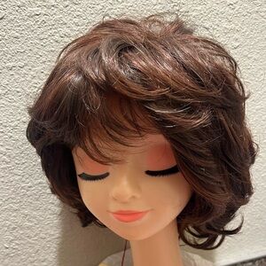 Aimole Curly Blonde Synthetic Wig Style E-7125 Color 12TTT26 Honey Blonde Brown